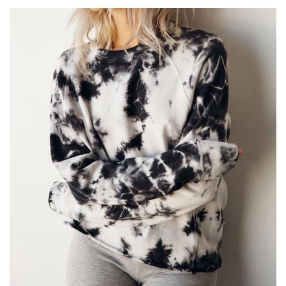 Joah Brown Tie Dye Grunge Sweatshirt Size S/M